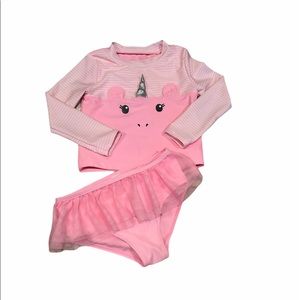 Adorable 24m 2pc bathing suit! 🦄